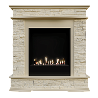 Биокамин в портале Firezo Luzern, Слоновая кость