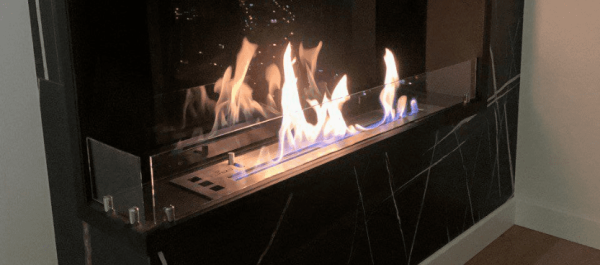 Угловой встраиваемый биокамин Firezo L'angolo Destro 1400